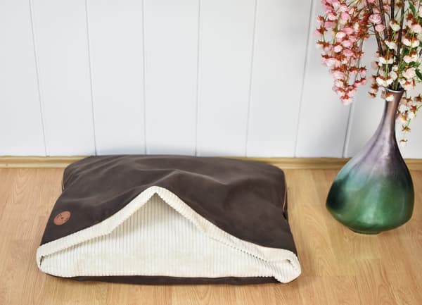 Mink NEL brun + creme 100cm x 80cm