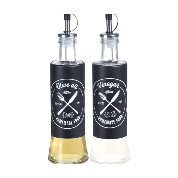 Glasflaske til olie og eddike 2x300 ml