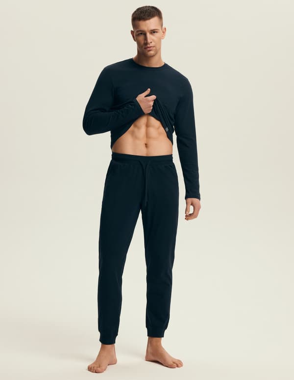 Mike Henderson herrpyjamas | Marinblå XXL
