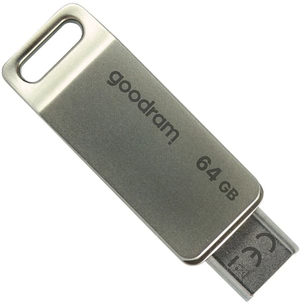 GOODRAM ODA3 USB-nøgle 64 GB USB 3.2 Gen 1/Type-C Sølv