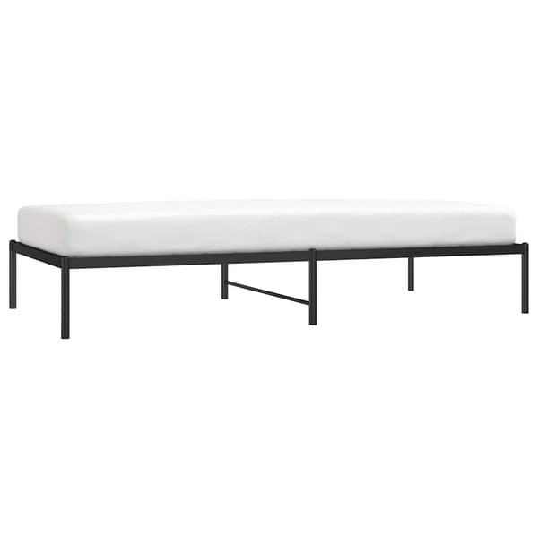 vidaXL metalsengestel sort 100x200 cm