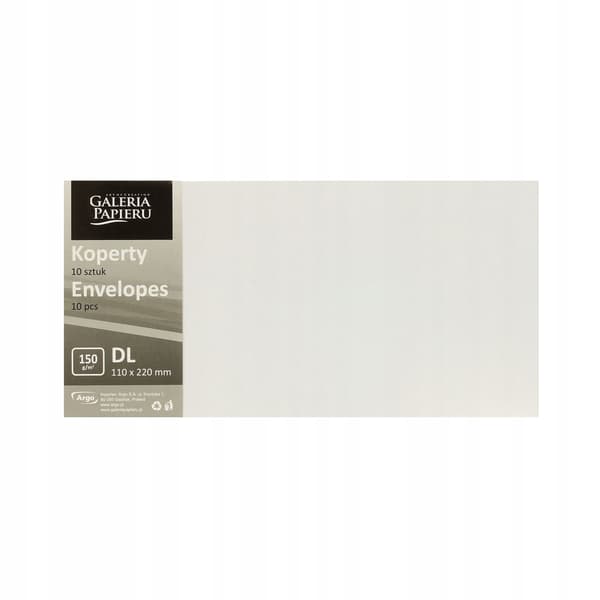 KUVERT DL PÄRLDIAMANT VIT 150G/M2 (10) 4963
