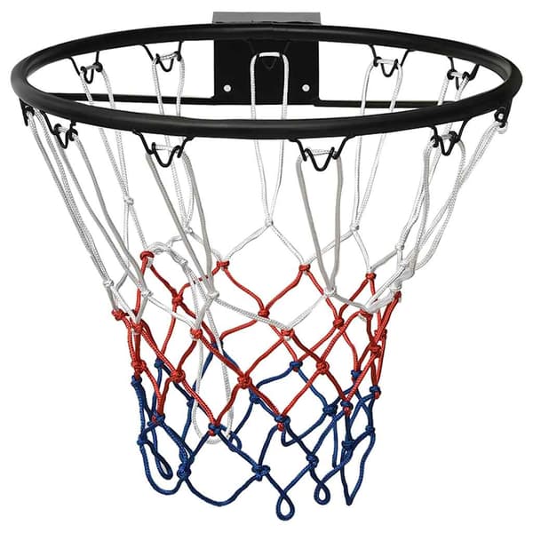 vidaXL basketballkurv sort 45 cm stål