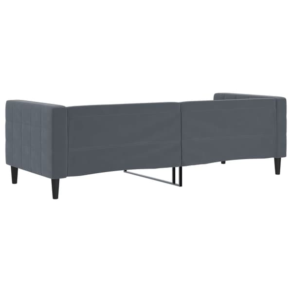 vidaXL sovesofa mørkegrå 80x200 cm fløjl