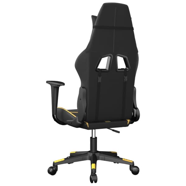 vidaXL Gamingstol, svart och guld, konstläder