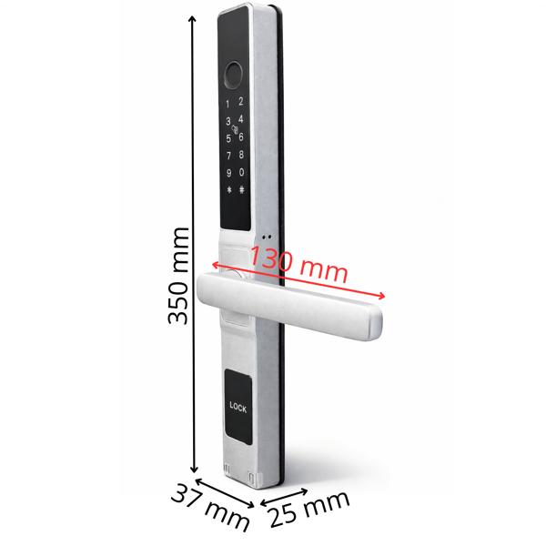 Elektroniskt låshandtag A209 50/72 TTLock Silver