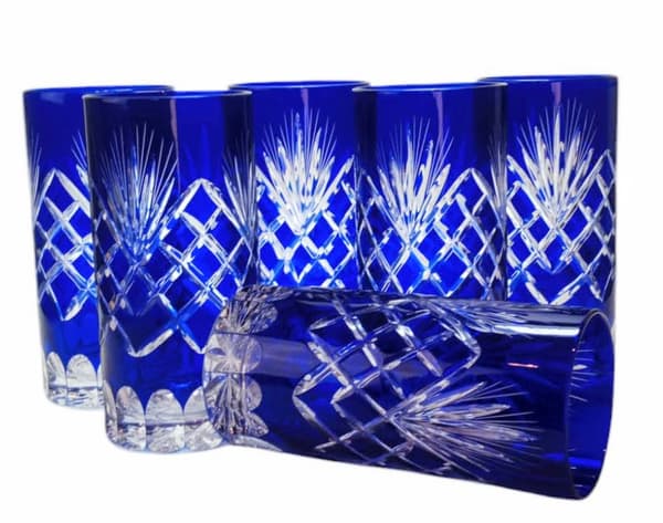 Koboltkristallvatten och dryckesglas 320 ml Ananas