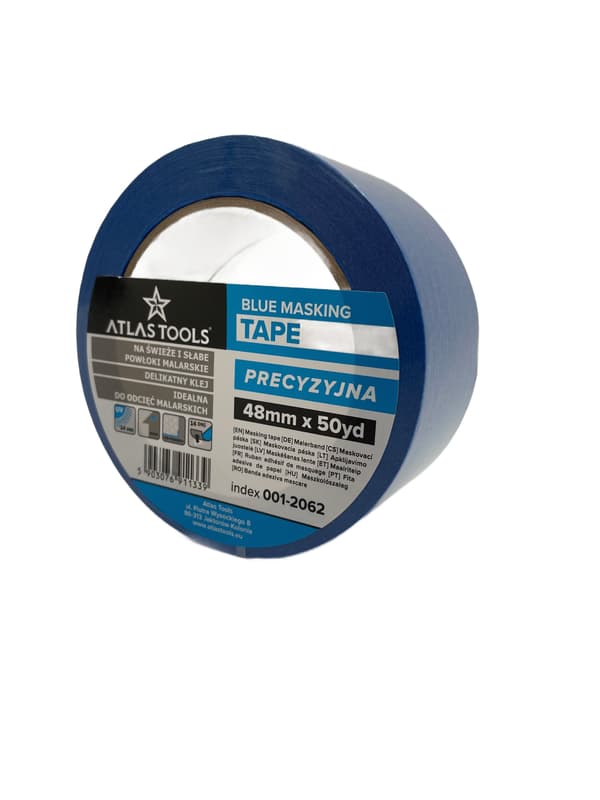 ATLAS TOOLS BLÅ MALETAPE DELICATE PRECISION 48 mm/50 yards