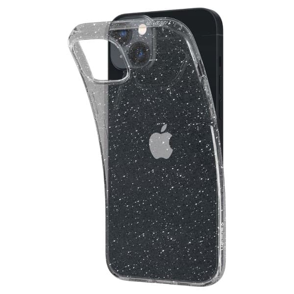 Spigen Liquid Crystal Glitter Cover til iPhone 14 Plus, Klar med Glitter