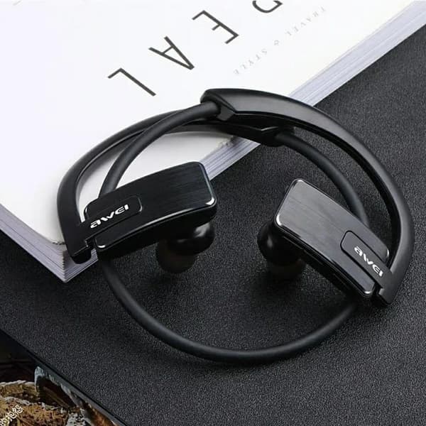 AWEI E1BL Langattomat Bluetooth-urheilukuulokkeet Mustat
