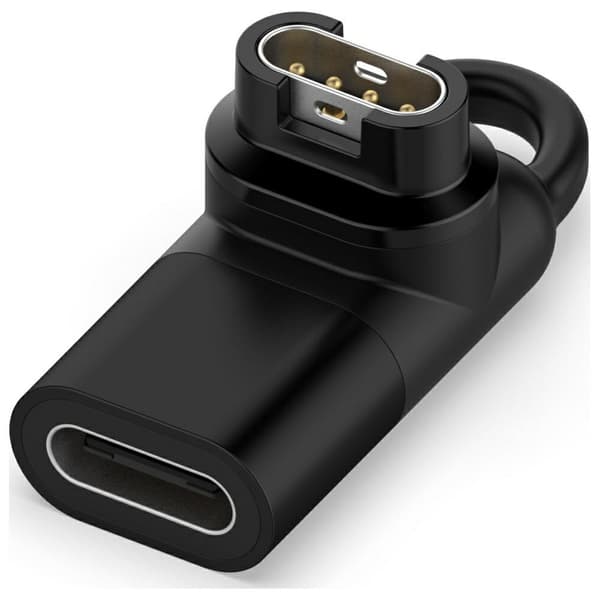 Beline USB-C -sovitin Garmin-kellojen lataamiseen, musta