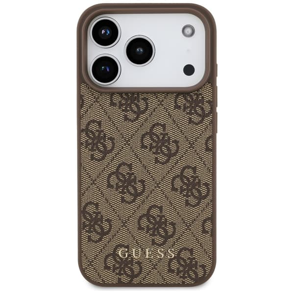 Guess 4G Classic-cover til iPhone 17 Pro, brunt