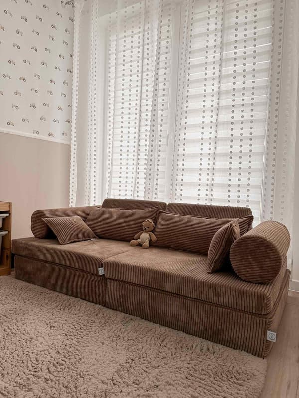 Mellem rulle til Toffee Corduroy Sofa