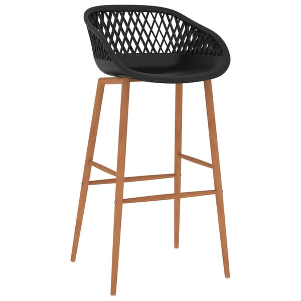 vidaXL Barstole, sæt med 2, sort
