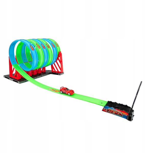 Bilracingbana med loopar och fordon 3+