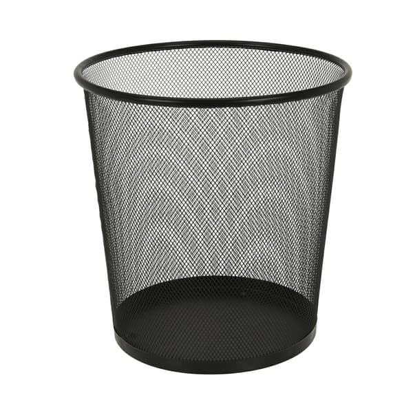 Metal affaldsspand sort 28 cm