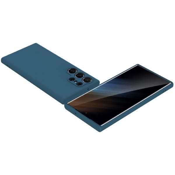 Beline Silikone Etui til Galaxy S23 Ultra Blå