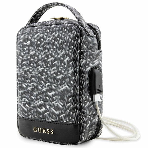 Guess GCube Stribet Organizer Taske, Sort