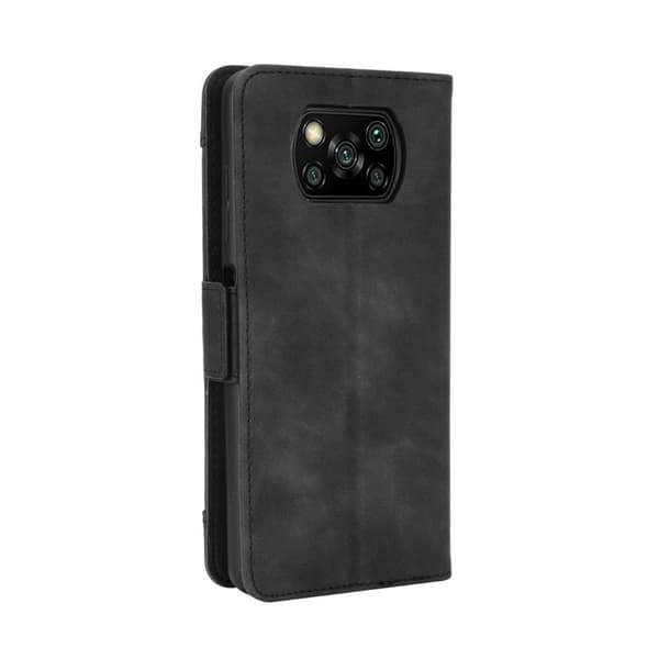 Flip-etui til Xiaomi Poco X3 NFC / Poco X3 Pro, kortholder, sort