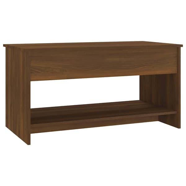vidaXL sofabord brunt egetræ 102x50x52,5 cm