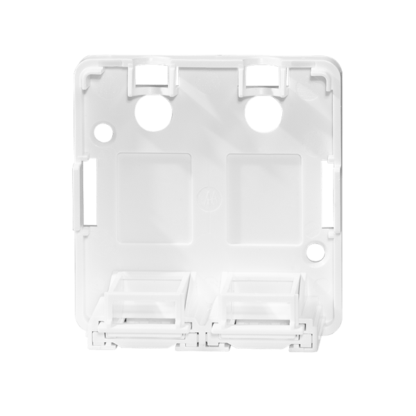 LogiLink utanpåliggande box 2 Keystone-moduler RJ45 USB Cat.6A Snap-in Vit