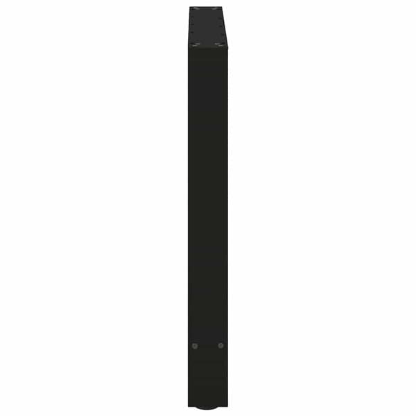 vidaXL sofabordsben sort 2 stk. 70x(72-73) cm stål