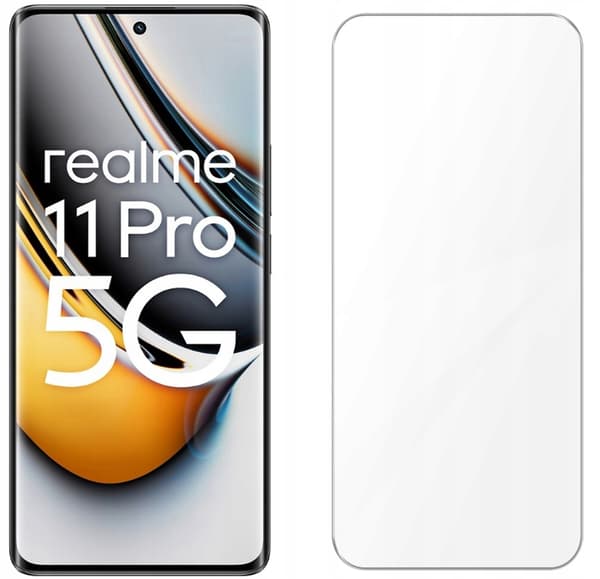 2x Hærdet glas til Realme 11 Pro skærmglas 9H sæt