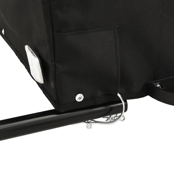vidaXL cykelanhænger, sort, 45 kg, jern