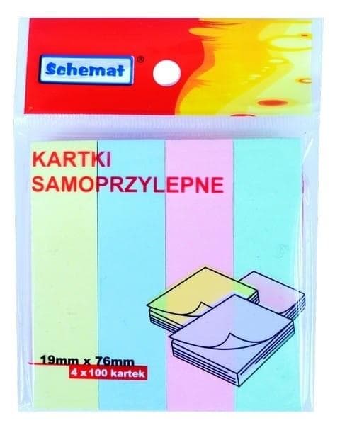 Indeksfaner 19x76mm 100 stk