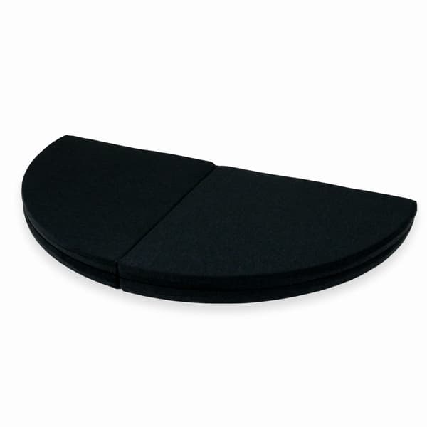 Legemåtte 160 cm til børn, rund, foldbar, grafit
