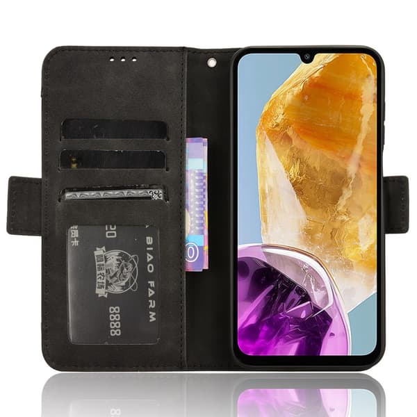 Flip-cover til Samsung Galaxy M15 5G, kortholder, sort