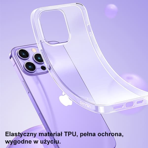 USAMS Primärt skal för iPhone 14 Pro Max transparent