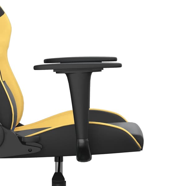 vidaXL gamingstol, sort og guld, kunstlæder