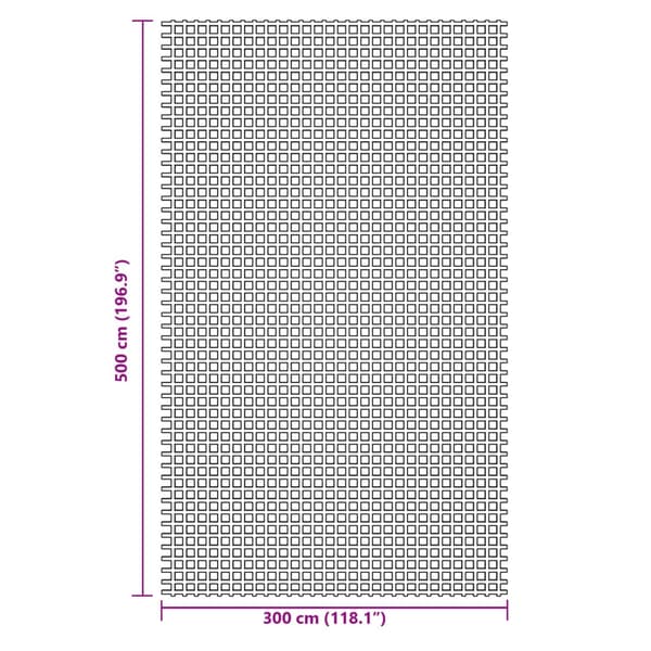 vidaXL teltmåtte, grøn, 5x3 m