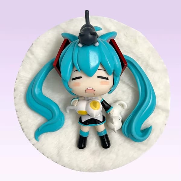 Animefigur Hatsune Miku Q-version Sovande figur Japansk samling (nr 11)
