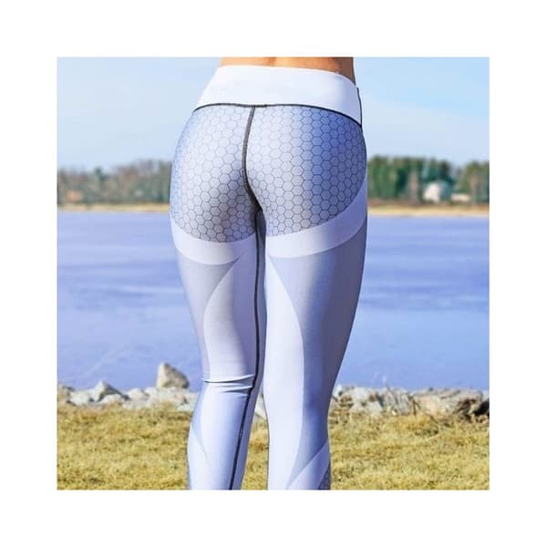 Urheiluleggingsit kuntoiluun harmaa S LEG21S