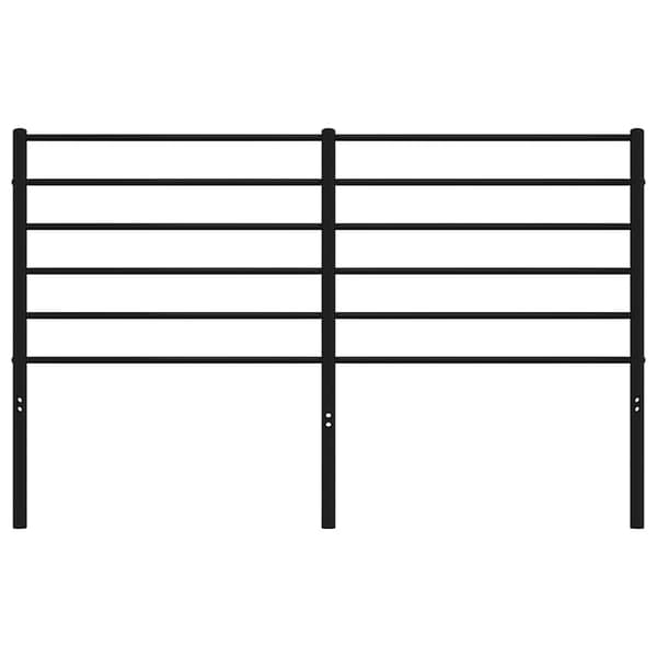 vidaXL metalsengegavl sort 135 cm