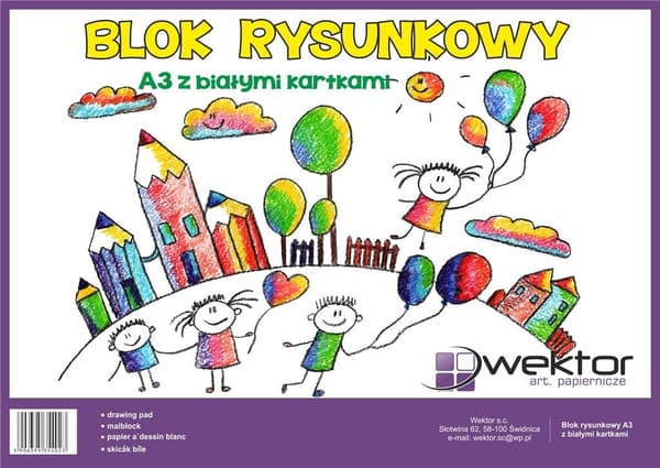 Ritblock A3/20K vitt (10 st)