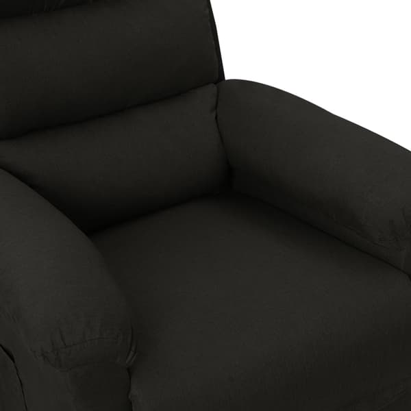 vidaXL elektrisk massagestol, sort, stof