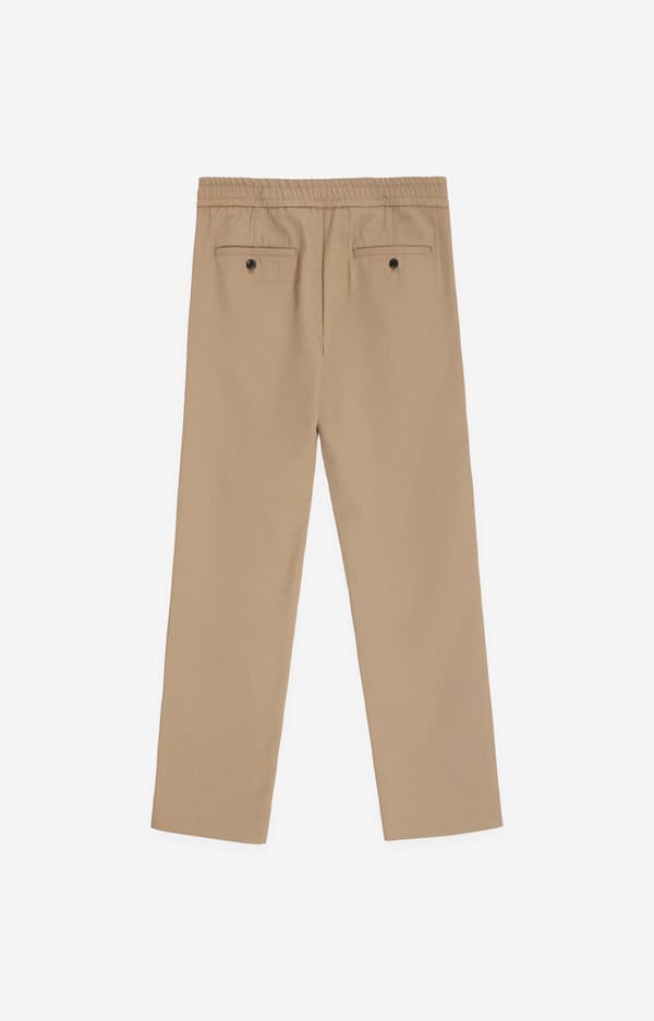 Slim fit chinos med uld 34/32