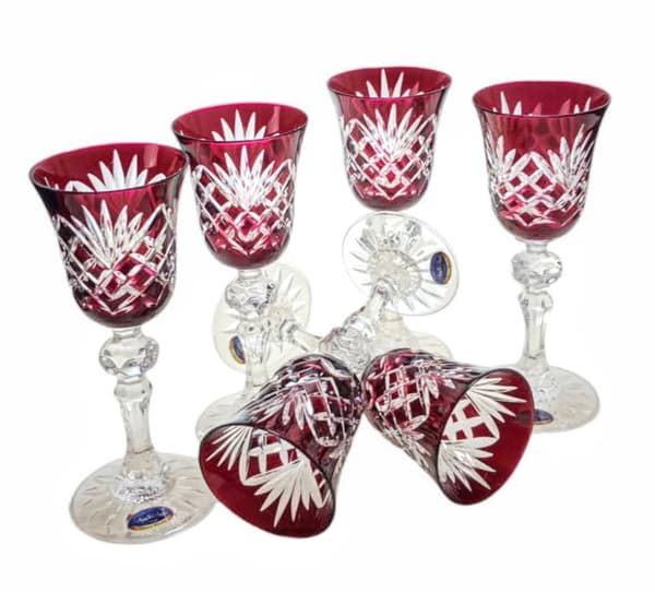 Ruby Crystal Likørglas 60 ml Ananas