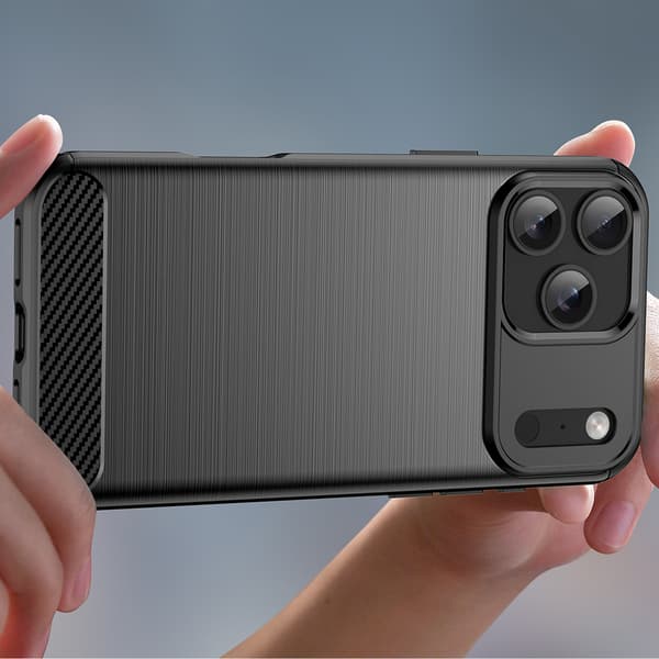 Skyddsfodral för iPhone 17 Pro Max Carbon Case – svart
