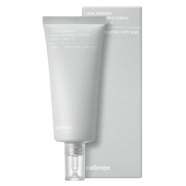 Celimax - Dubbelbarriärkräm för huden - Lätt ansiktskräm med ceramider - 50 ml
