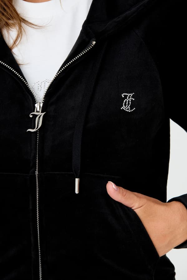 Juicy Couture Sort Dame Sweatshirt Madison L