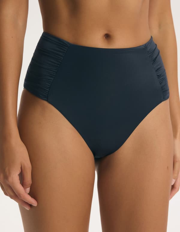 ANTIBES Esotiq bikinitrosa med hög midja | Marinblå XL