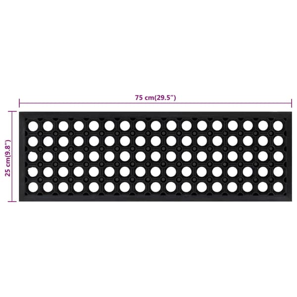 vidaXL trappetrin, 5 stk., 25x75 cm, gummi
