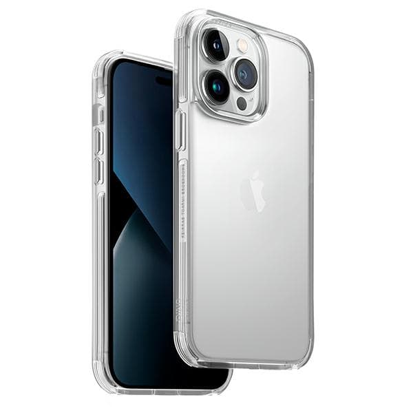 UNIQ Combat -kotelo iPhone 14 Prolle, läpinäkyvä