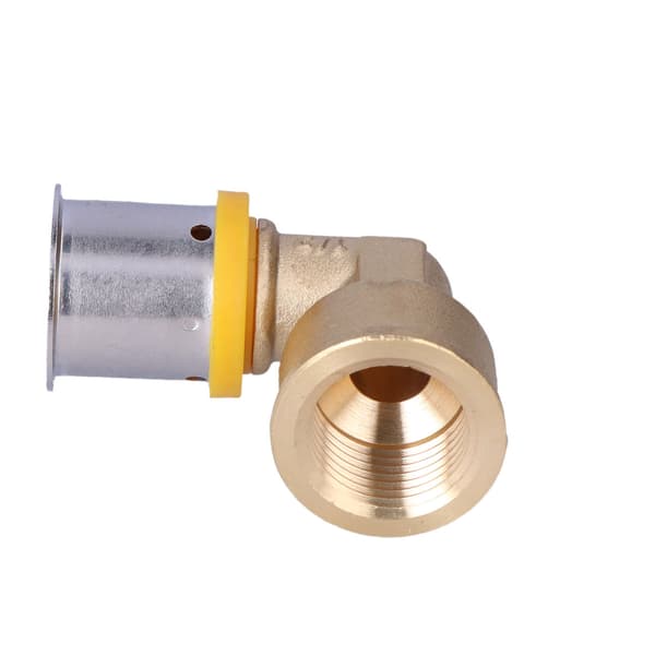 Messingbøjning 90° GW ultraPRESS - 20 Rp1/2"