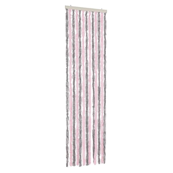 vidaXL Flugnät silverrosa 56x185 cm chenille