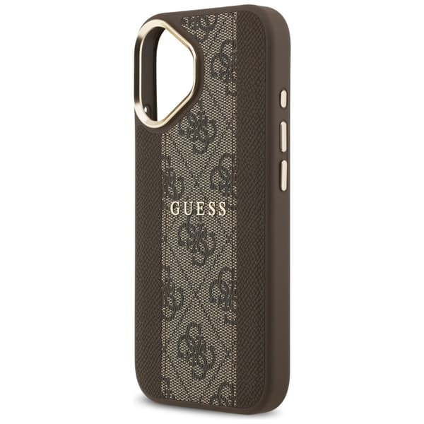 Guess 4G Stripe MagSafe-etui til iPhone 17 brunt